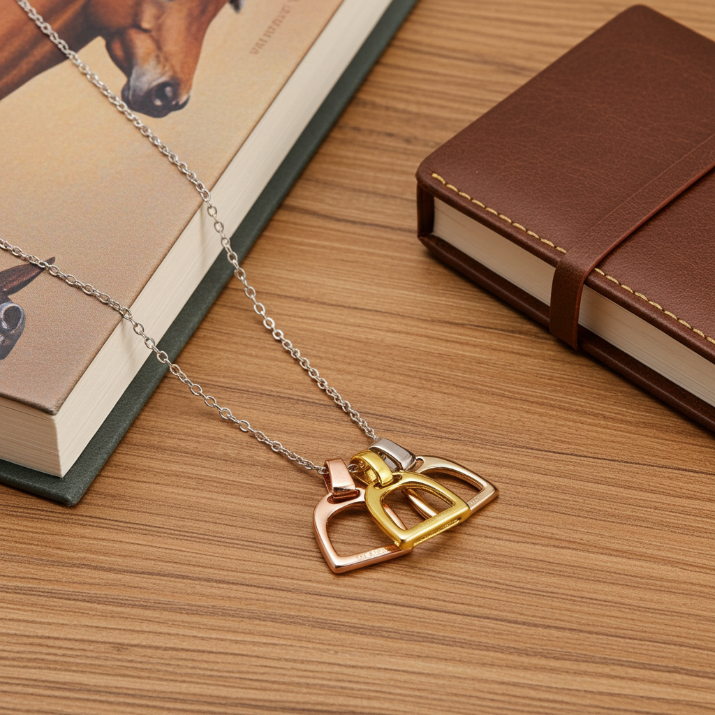 Triple Stirrup Necklace - PEGASUS JEWELLERY