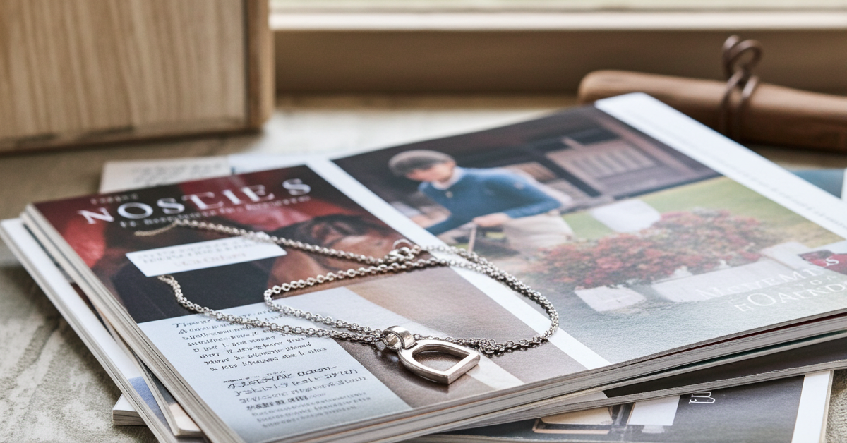 Stirrup Necklace - Silver - PEGASUS JEWELLERY