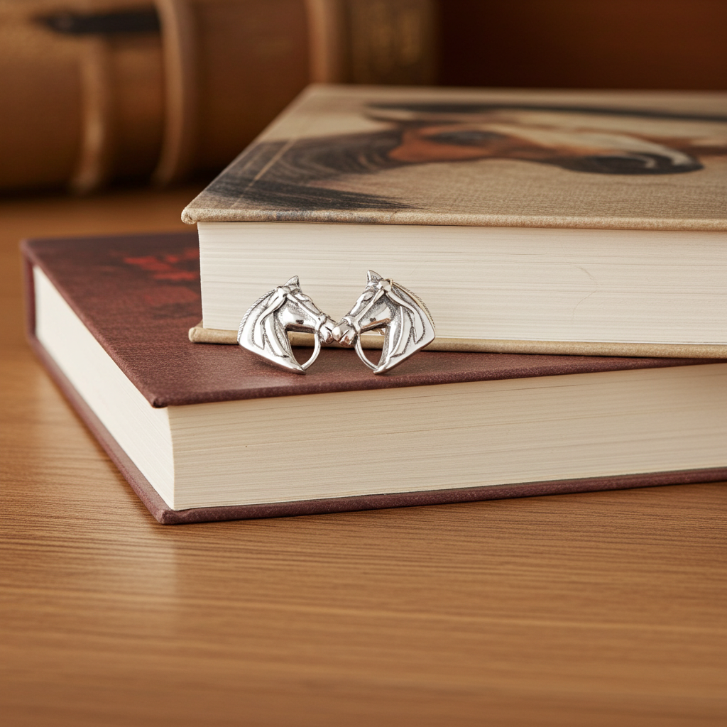 Bridled Horse Silver Earrings - PEGASUS JEWELLERY