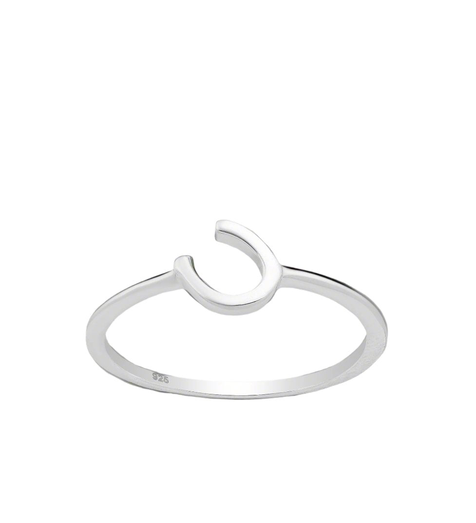 Silver Horseshoe Ring - PEGASUS JEWELLERY