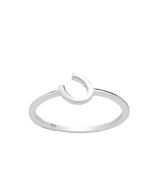 Silver Horseshoe Ring - PEGASUS JEWELLERY