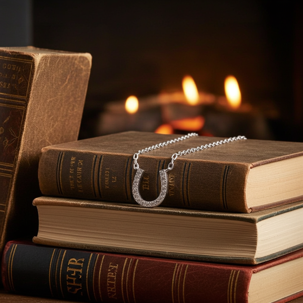 Sparkle Horseshoe Necklace - PEGASUS JEWELLERY