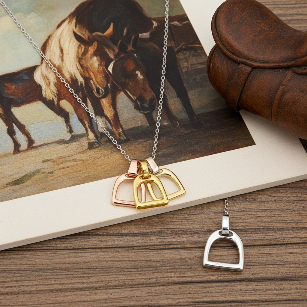 Triple Stirrup Necklace - PEGASUS JEWELLERY