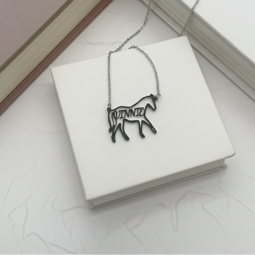 New Personalised Horse Necklace