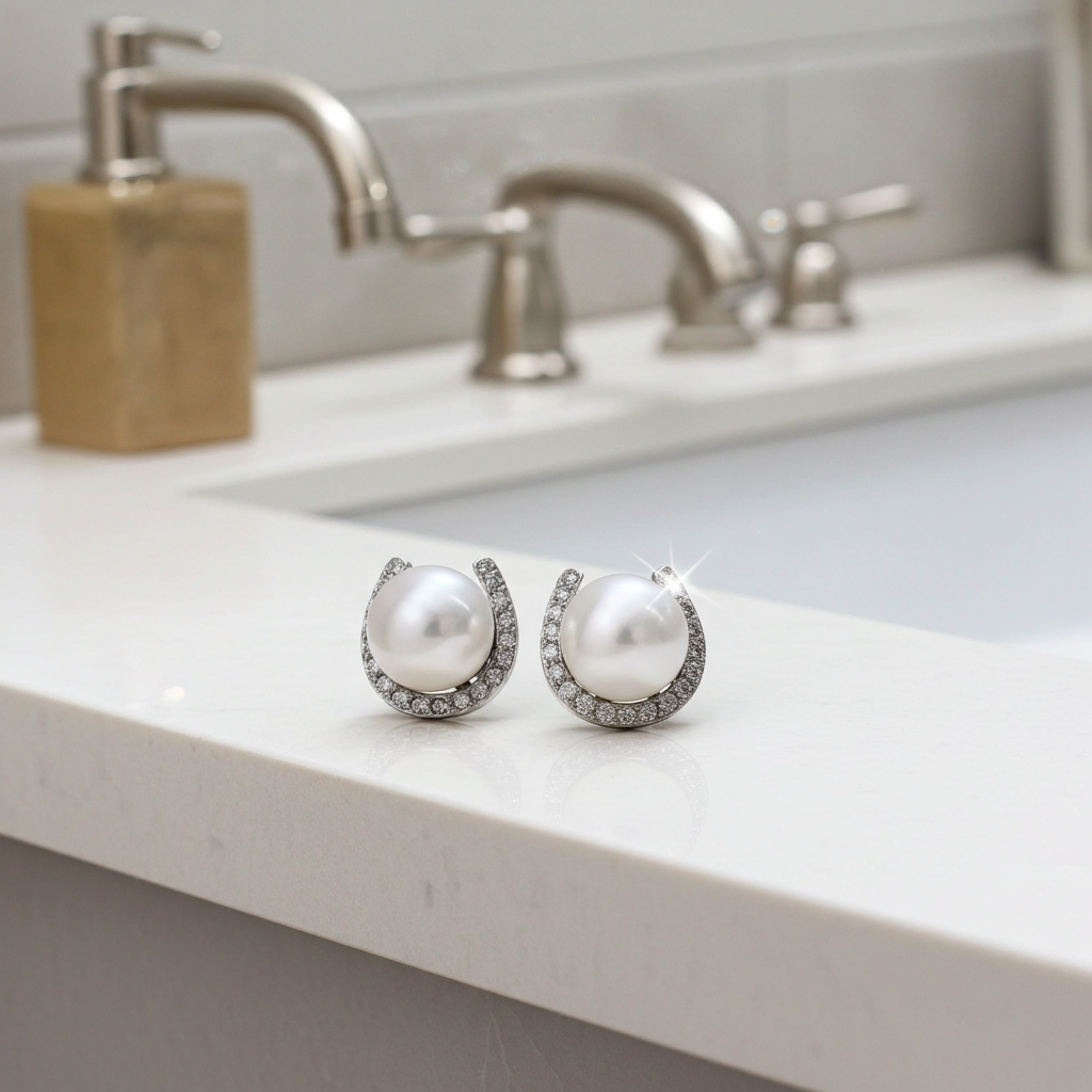 Pegasus Pearl Sparkle Earrings - PEGASUS JEWELLERY
