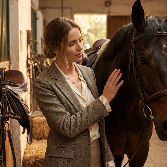 Sparkle Snaffle Necklace- Gold