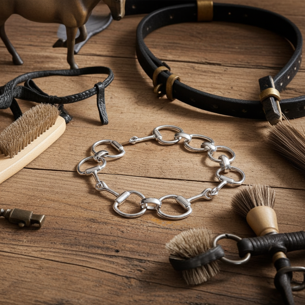 Equestrian Silver Snaffle Bracelet - PEGASUS JEWELLERY