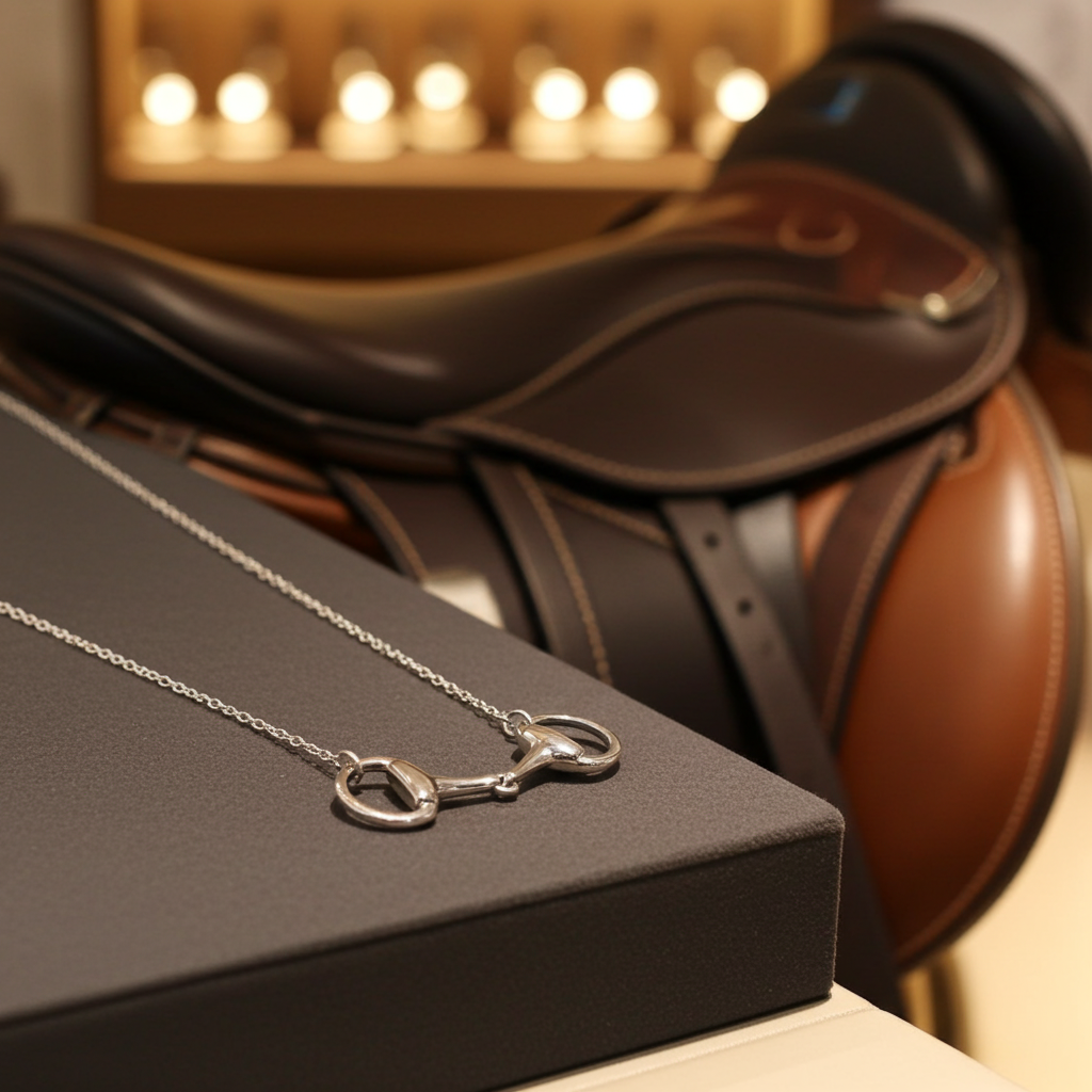 Silver Snaffle Necklace