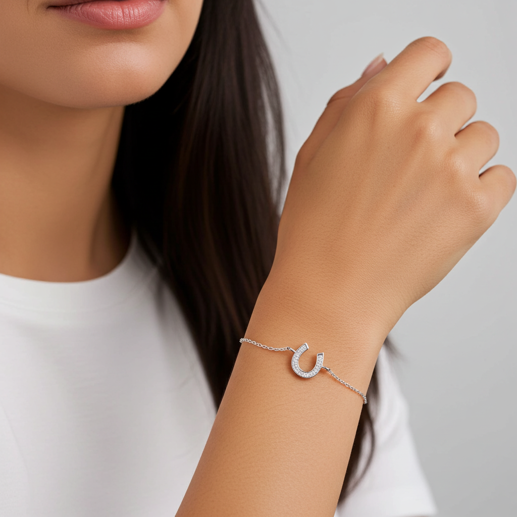 Horseshoe Sparkle Bracelet - PEGASUS JEWELLERY