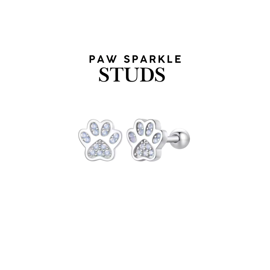 New Paw Sparkle Studs