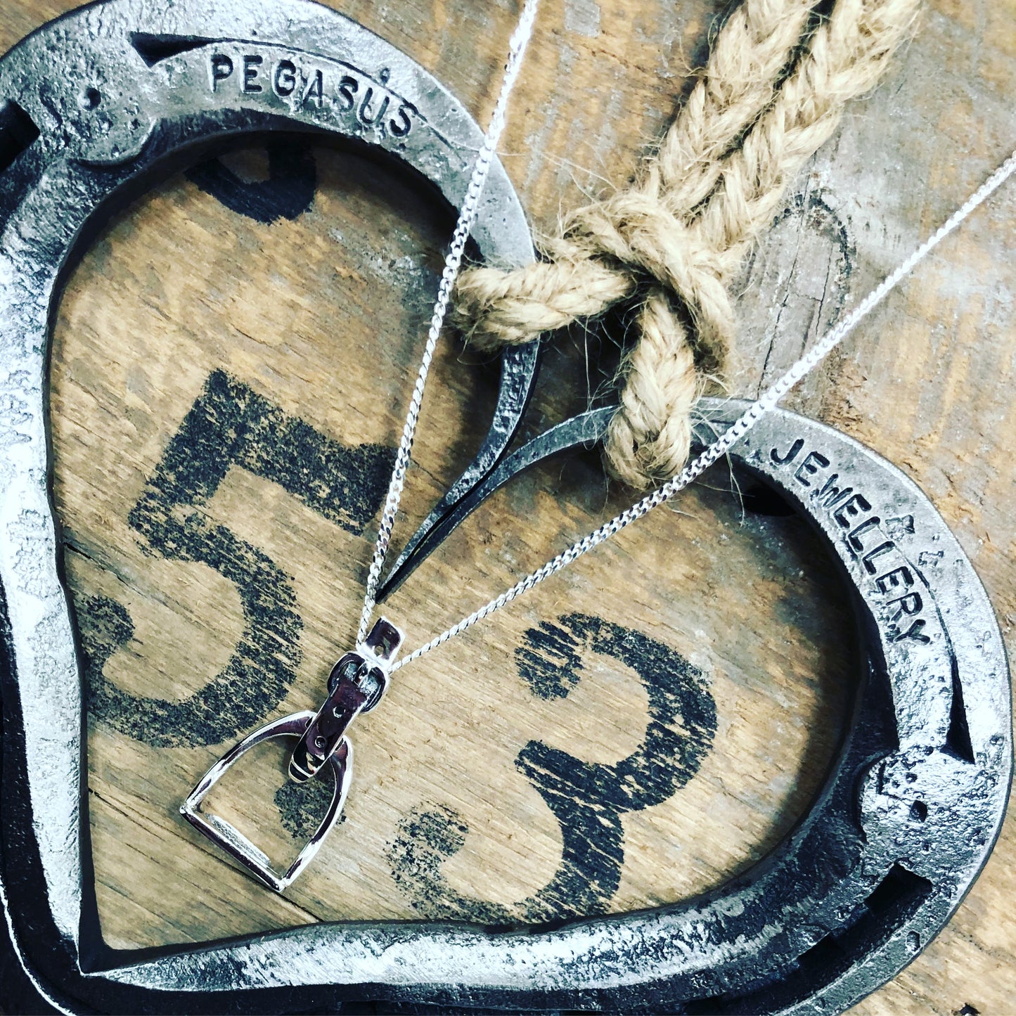 Large Stirrup Pendant