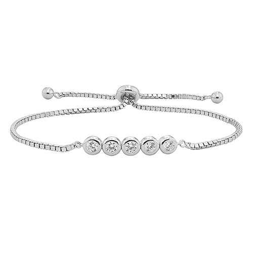 Sparkle Silver Toggle Bracelet - PEGASUS JEWELLERY