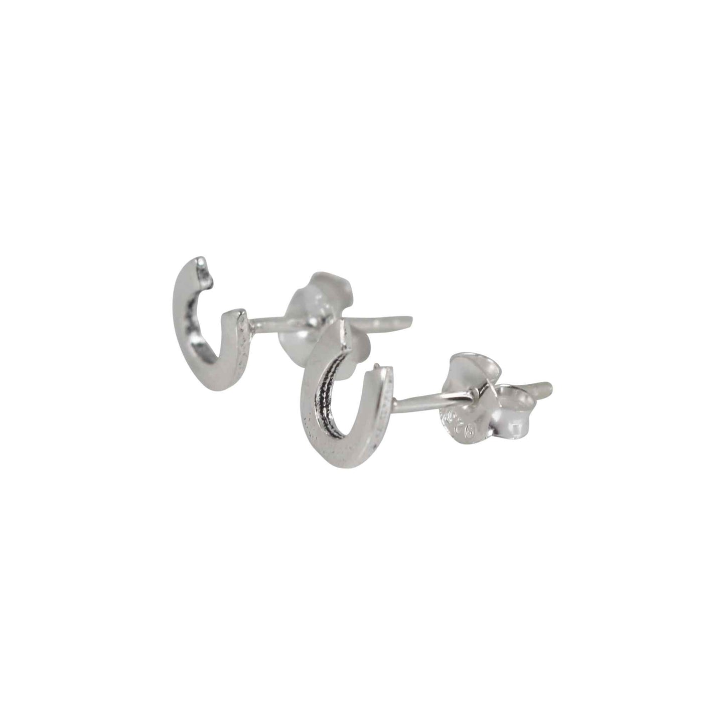 Silver Stud Horseshoe Stud EarringEarringsPEGASUS JEWELLERY