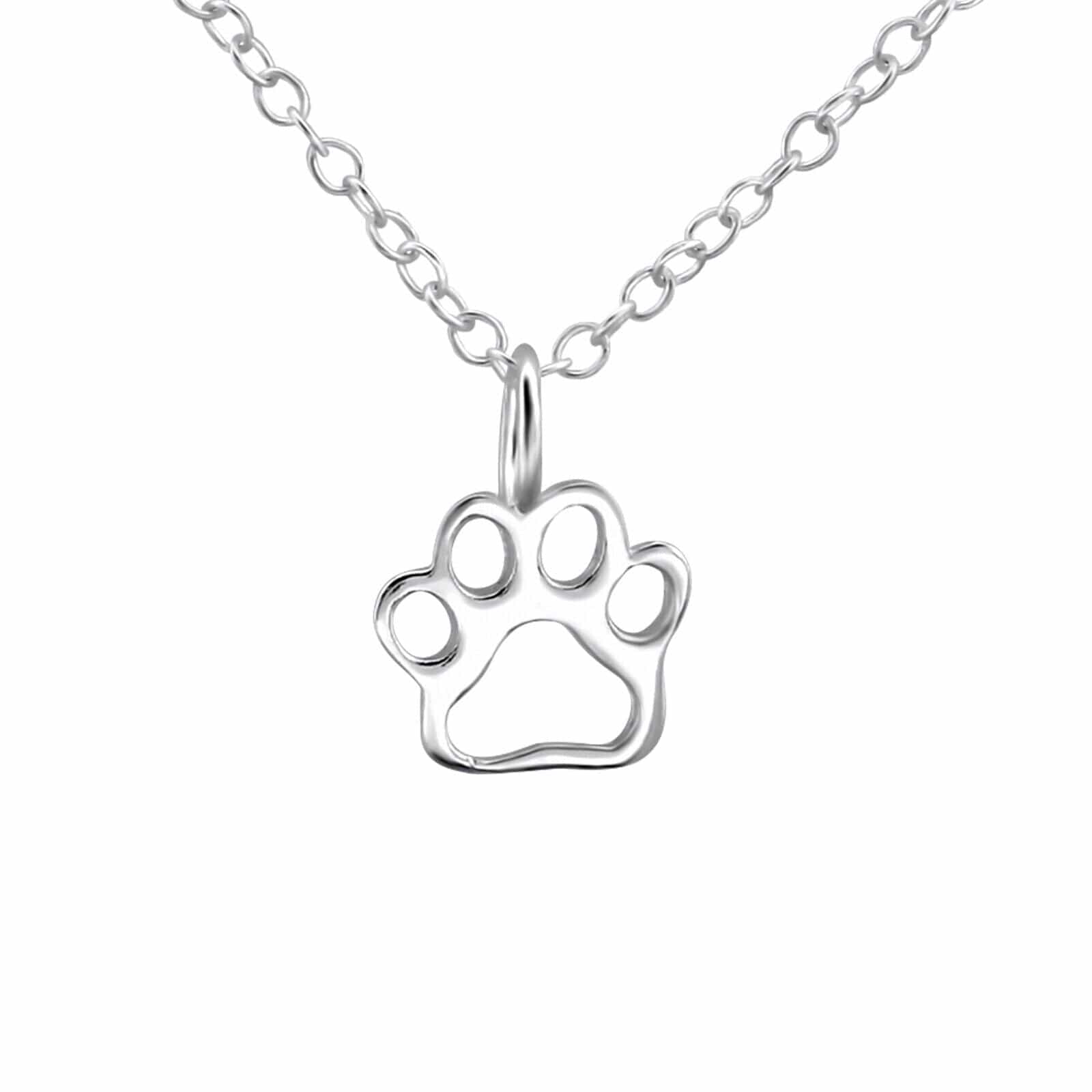 PEGASUS JEWELLERY Necklace Silver Paw Print Pendant