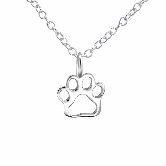 PEGASUS JEWELLERY Necklace Silver Paw Print Pendant