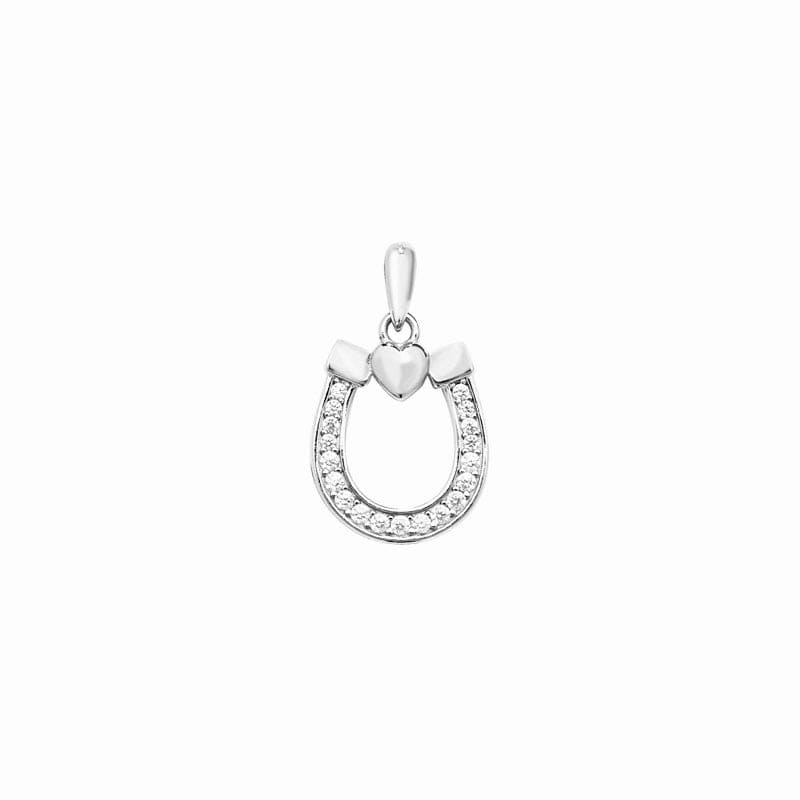PEGASUS JEWELLERY Necklaces Horseshoe Silver Heart Pendant