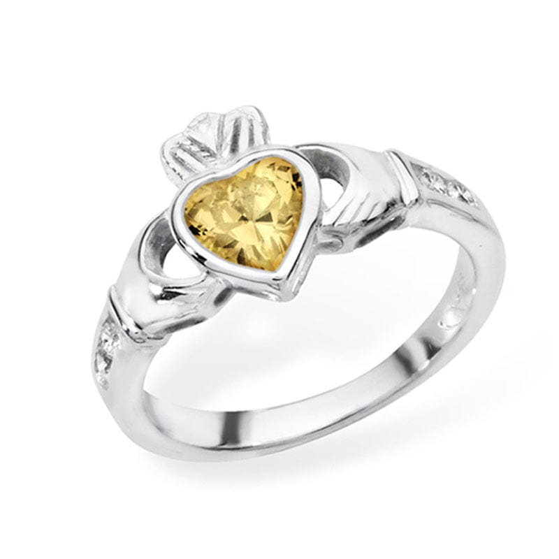 Claddagh ring november deals birthstone