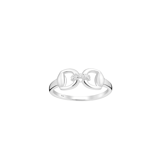 PEGASUS JEWELLERY Rings Sparkle Equestrian Snaffle Ring
