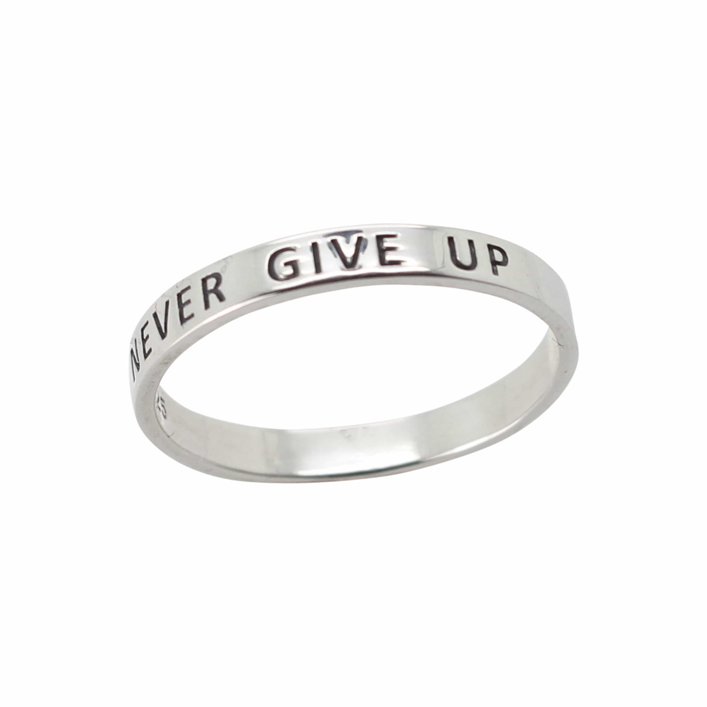 PEGASUS JEWELLERY Rings Sterling Silver Never Give Up Ring