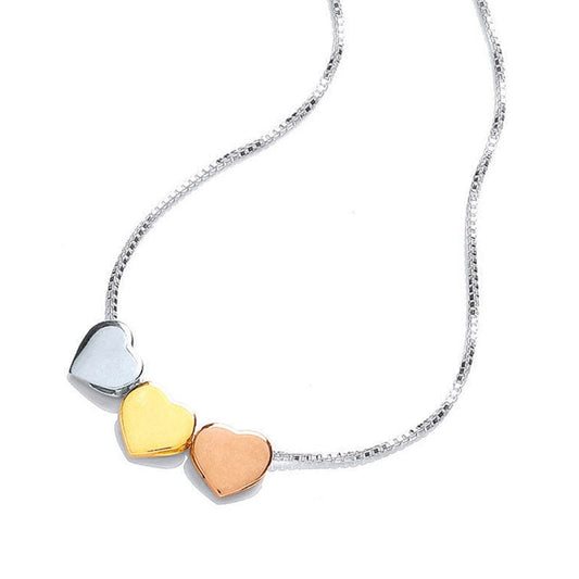 PEGASUS JEWELLERY Triple Heart Necklace
