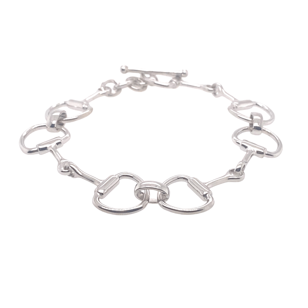 PEGASUS JEWELLERY Bracelet Maxi Equestrian Silver Snaffle Bracelet