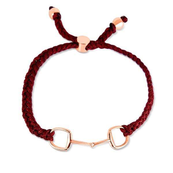 PEGASUS JEWELLERY Bracelet Rose Gold Mulberry Snaffle Friendship Bracelet.