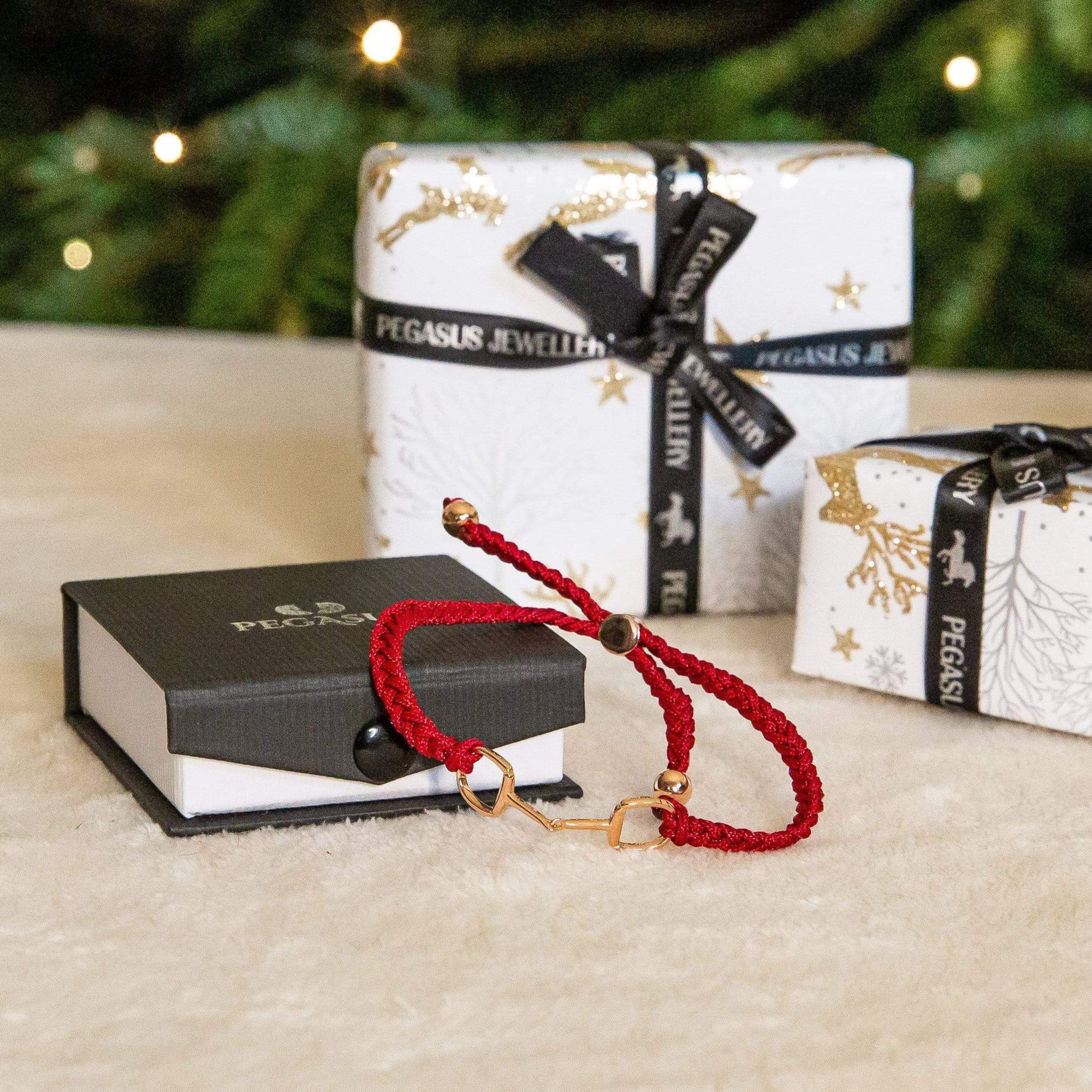 PEGASUS JEWELLERY Bracelet Rose Gold Mulberry Snaffle Friendship Bracelet.