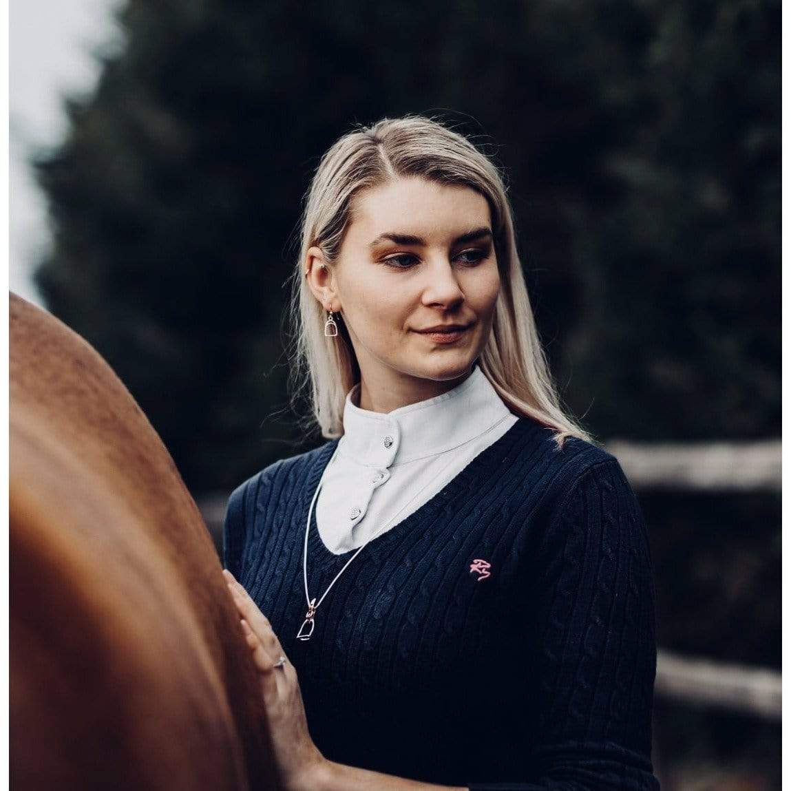 PEGASUS JEWELLERY Earrings Rose Gold Stirrup Earrings