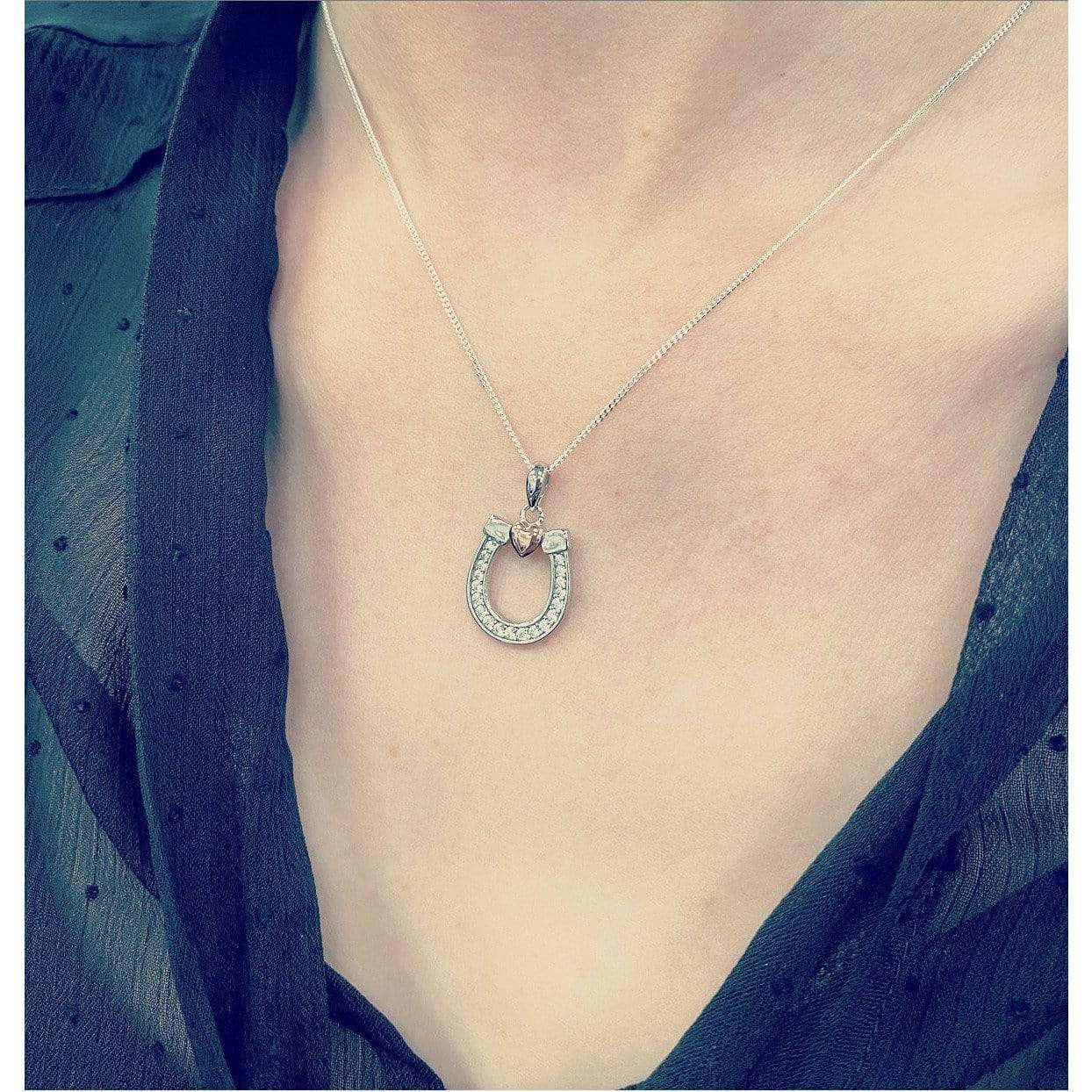 PEGASUS JEWELLERY Necklaces Horseshoe Heart Pendant- Limited Edition