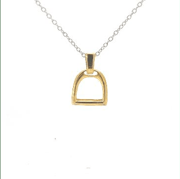 PEGASUS JEWELLERY Necklaces Mini Stirrup Necklace - Gold