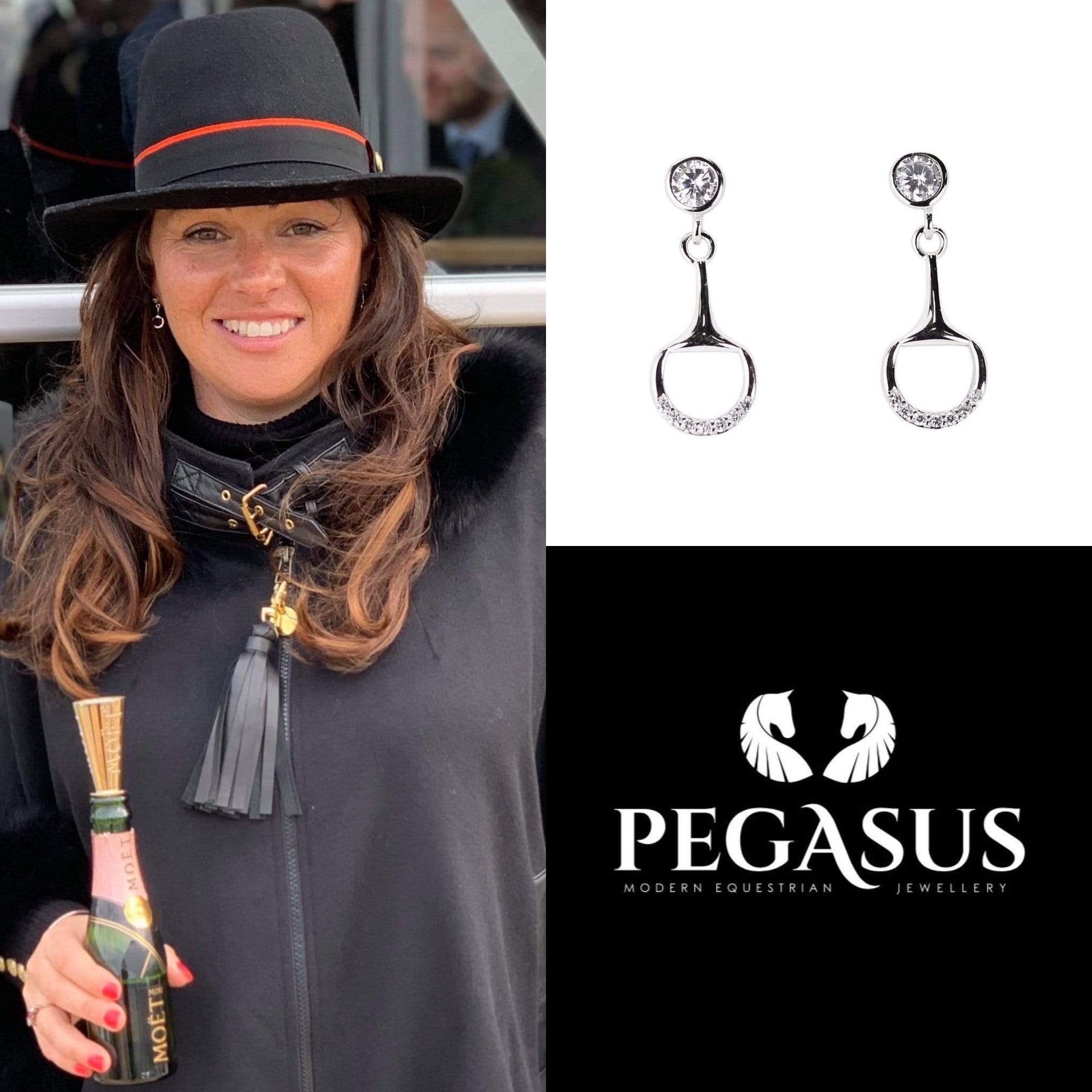 PEGASUS JEWELLERY Sparkle Equestrian Earrings