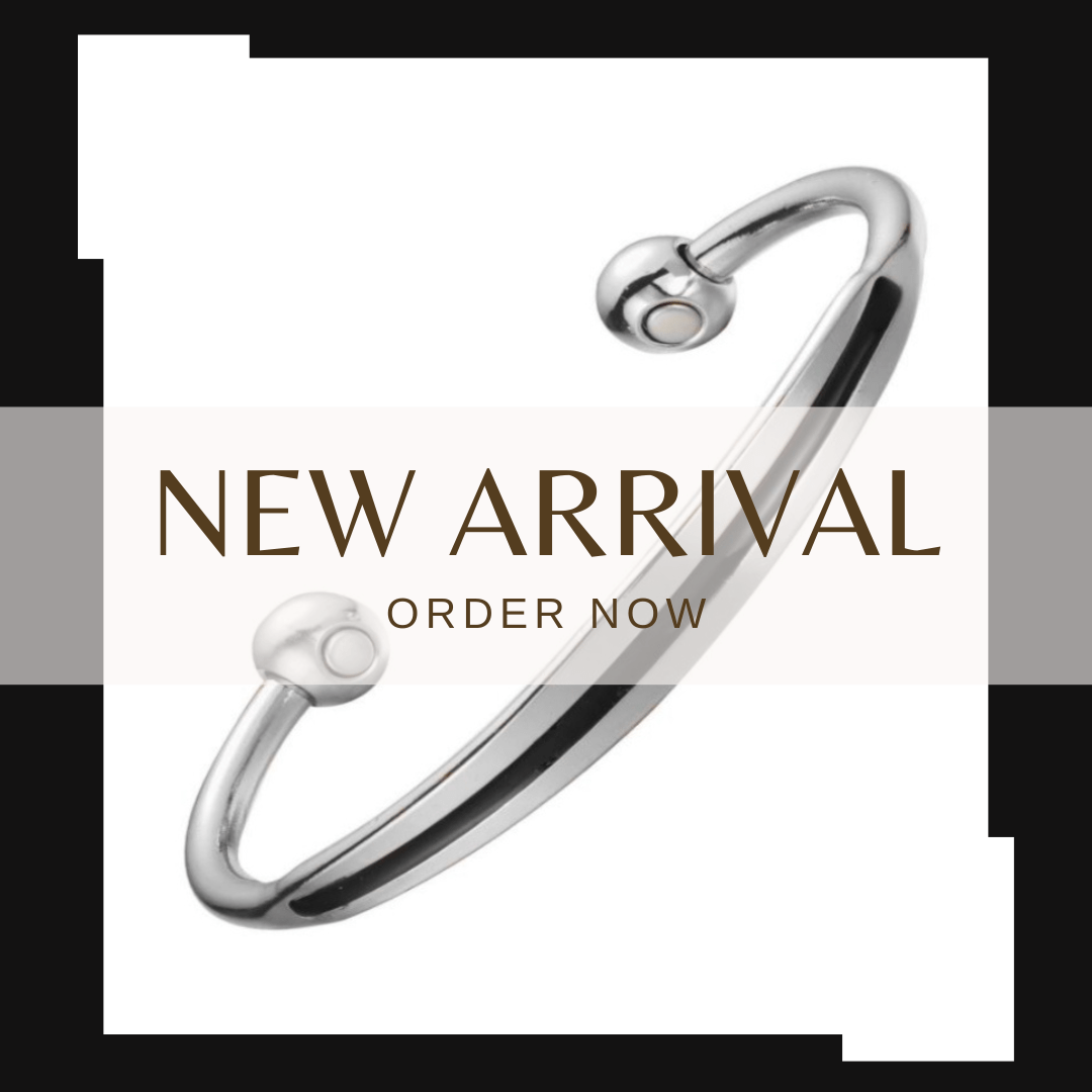 PEGASUS JEWELLERY Vitality Bracelets NEW Vitality Bangle- Silver & Black