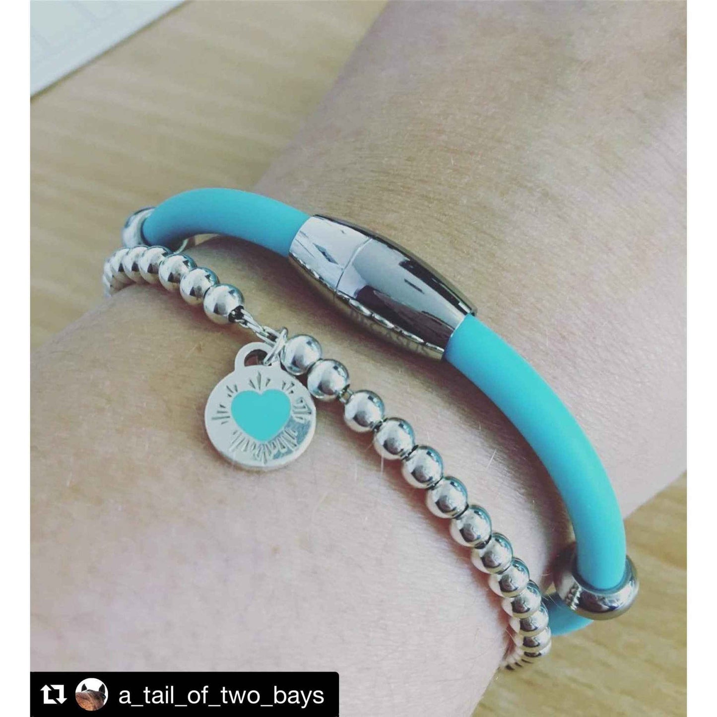 PEGASUS JEWELLERY Vitality Bracelets PEGASUS VITALITY MAGNETIC BRACELET- Teal