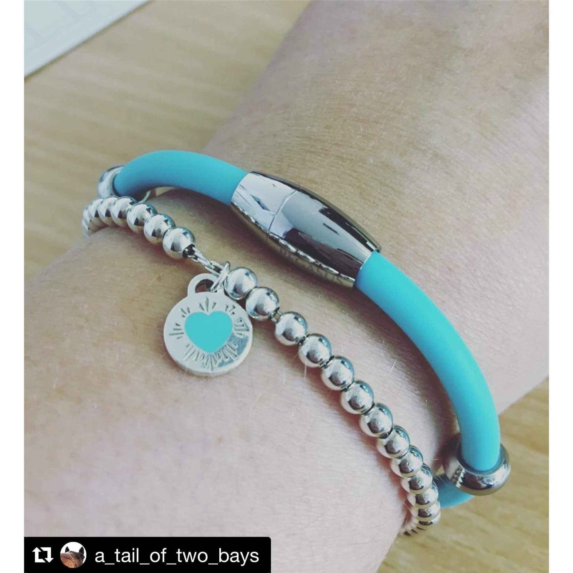 PEGASUS JEWELLERY Vitality Bracelets PEGASUS VITALITY MAGNETIC BRACELET- Teal