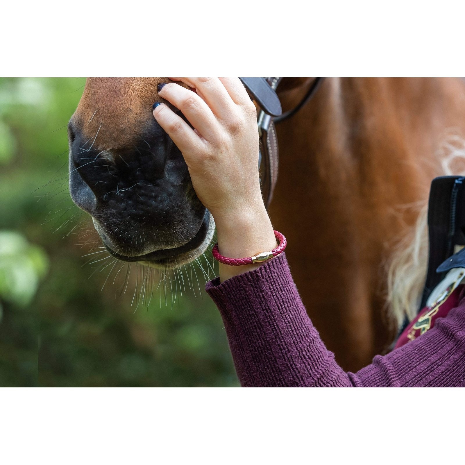 PEGASUS JEWELLERY Vitality Bracelets Vitality Leather Rose Gold Bracelet  - Mulberry