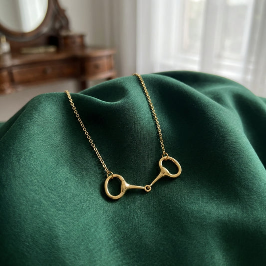 Gold Snaffle Necklace