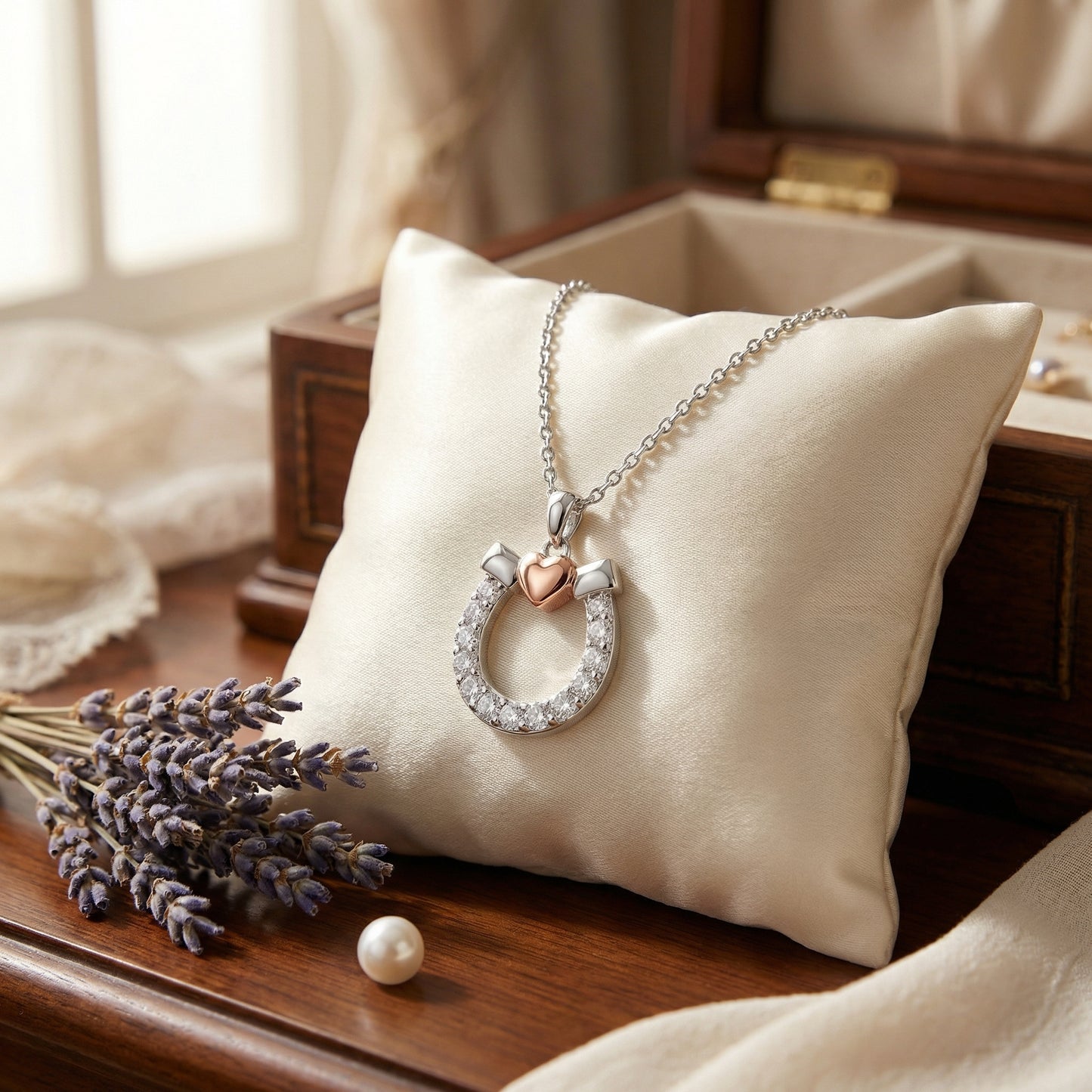 Horseshoe Heart Pendant - PEGASUS JEWELLERY