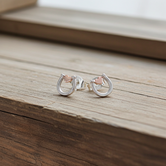 Horseshoe & Hearts Earrings