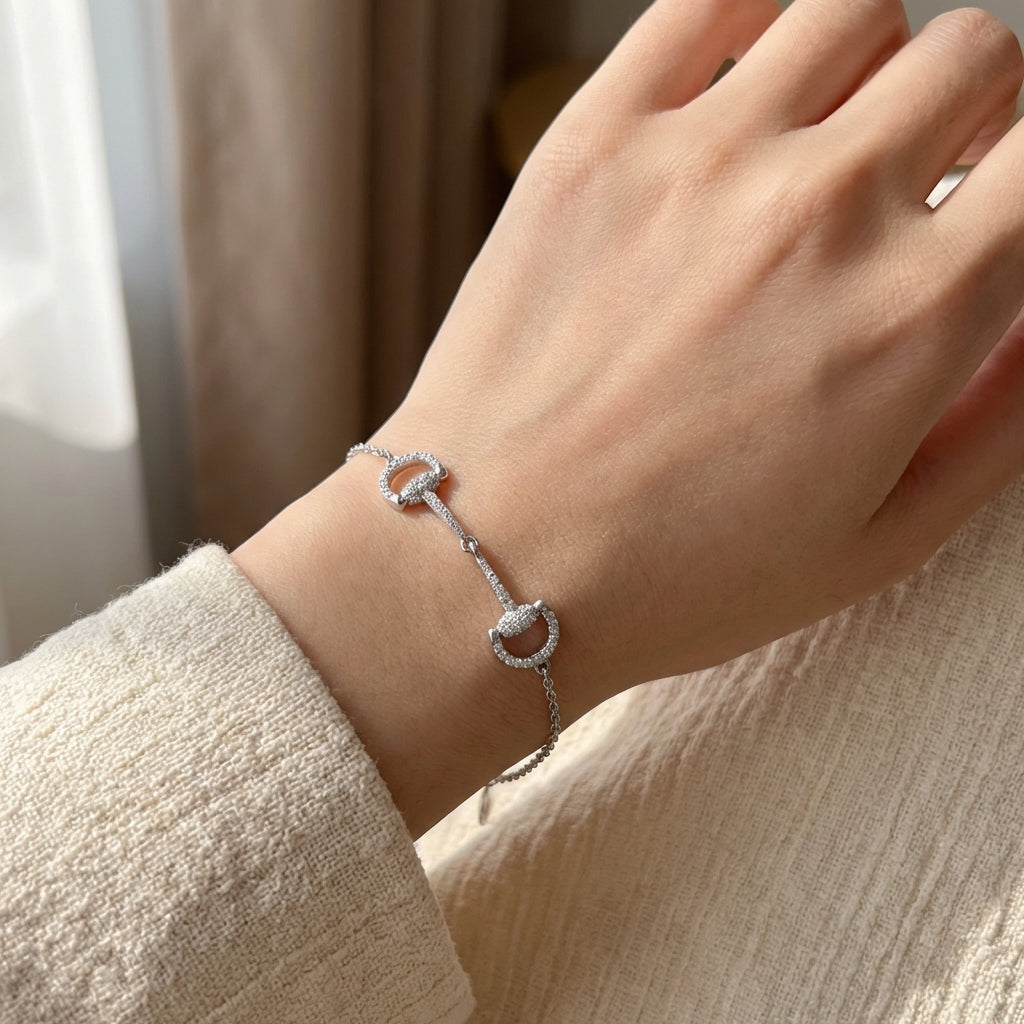 Sparkle Snaffle Bracelet