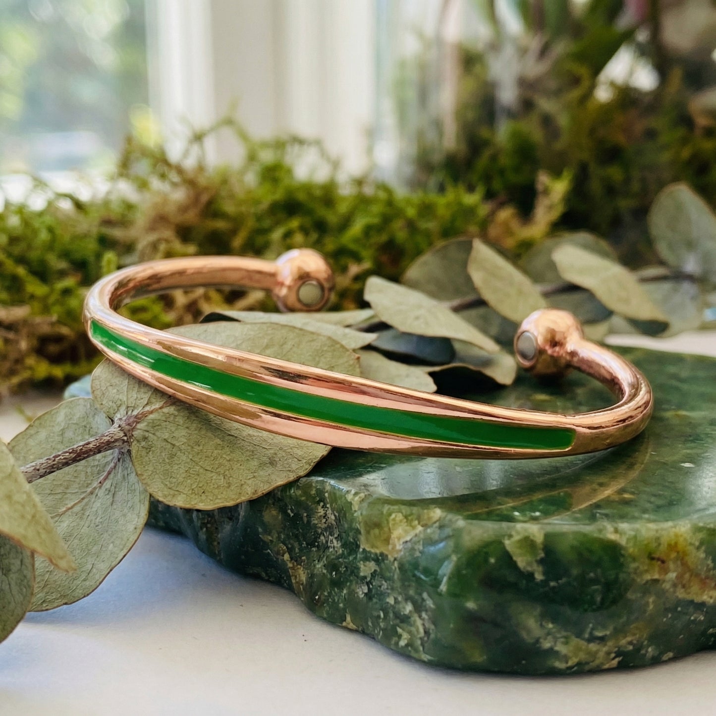 Vitality Bangle- Green - PEGASUS JEWELLERY