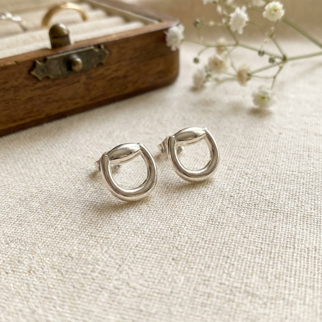 Snaffle Stud Earring - PEGASUS JEWELLERY