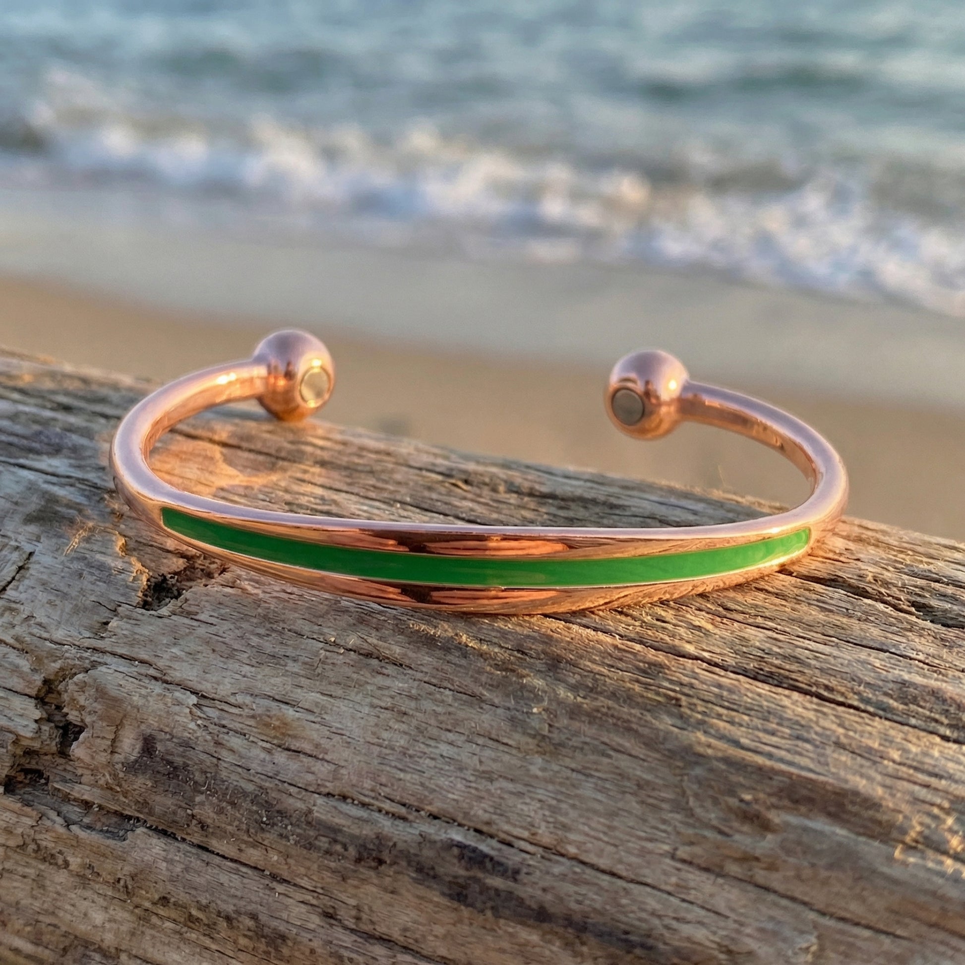 Vitality Bangle- Green - PEGASUS JEWELLERY