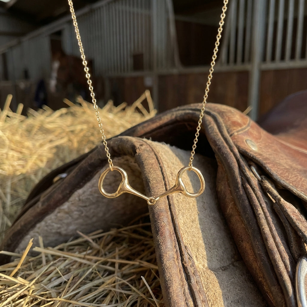 Gold Snaffle Necklace