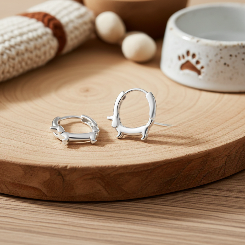 Dachshund Hoop Earring
