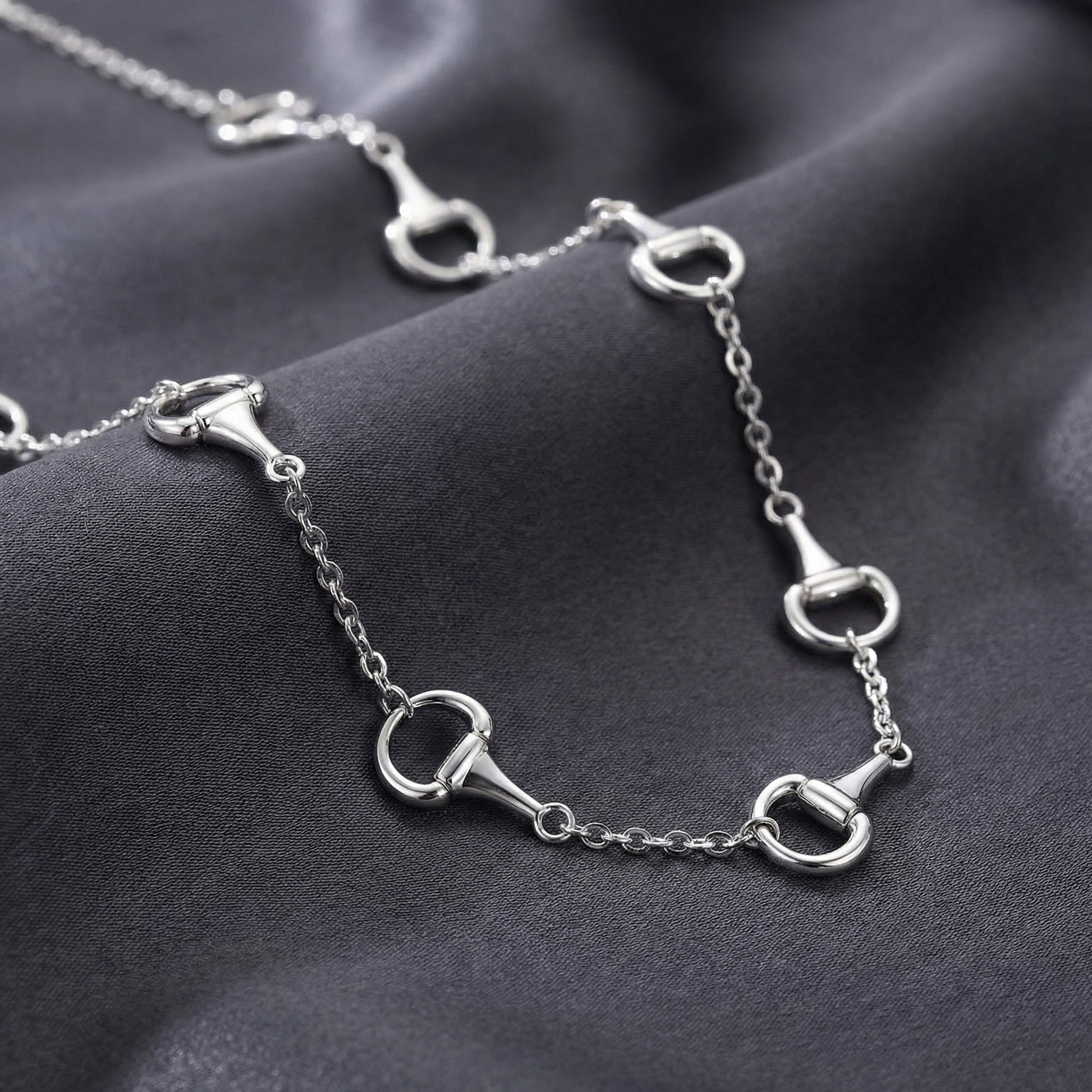 Silver Snaffle Collar Necklace - PEGASUS JEWELLERY