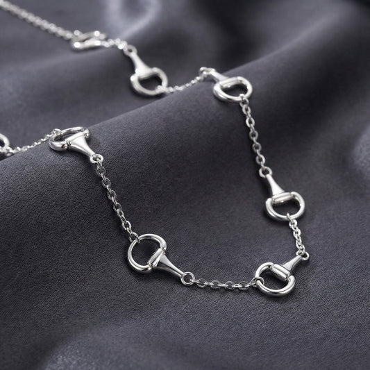Silver Snaffle Collar Necklace - PEGASUS JEWELLERY