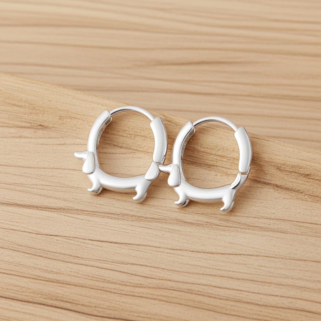 Dachshund Hoop Earring