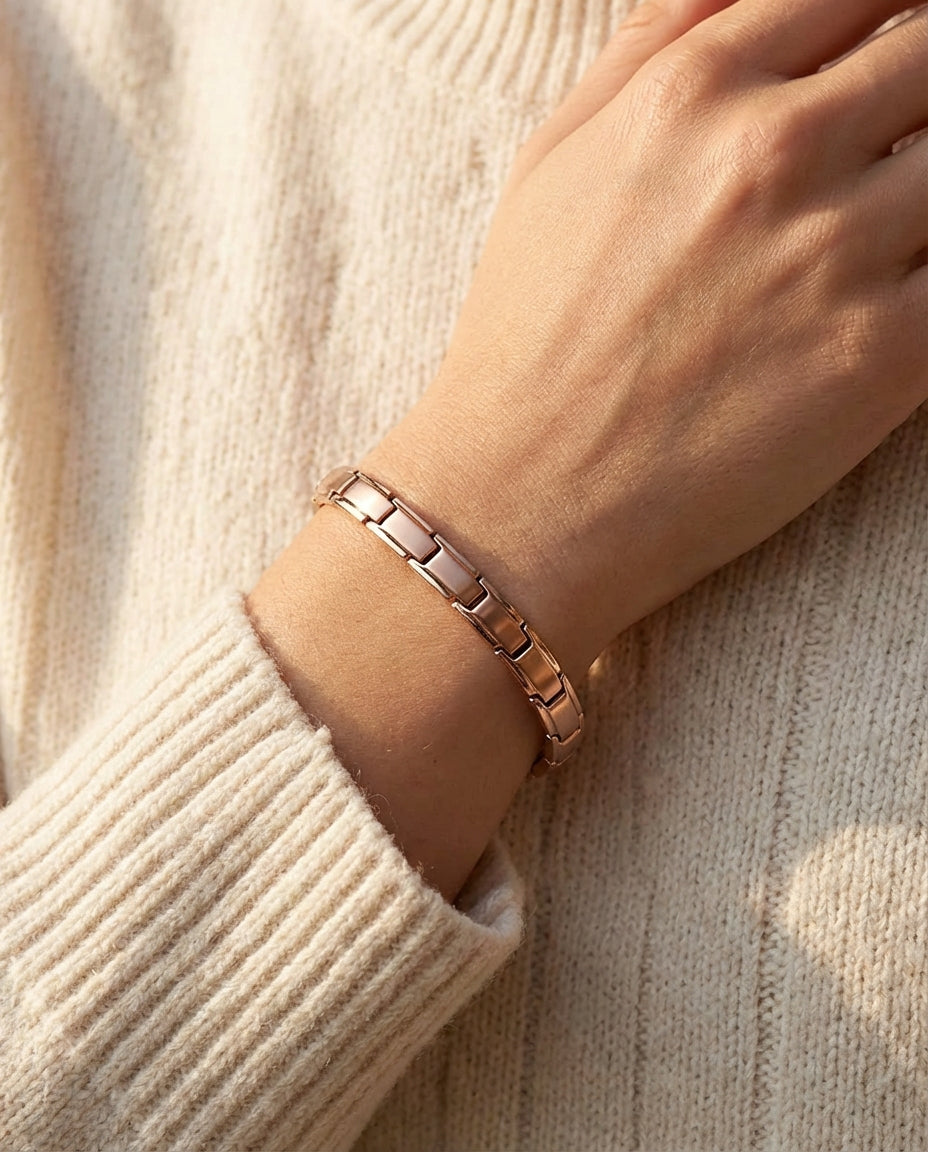 Vitality Infinity Steel Bracelet - Rose