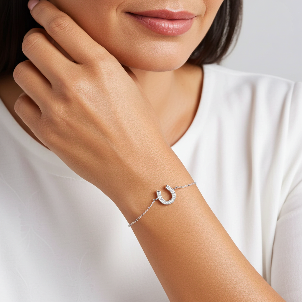 Horseshoe Sparkle Bracelet - PEGASUS JEWELLERY