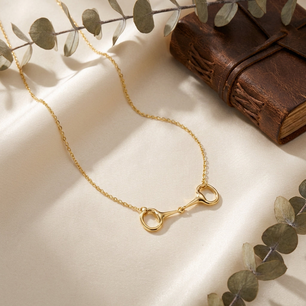 Gold Snaffle Necklace